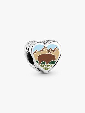 PandoraNorth Dakota Heart Charm